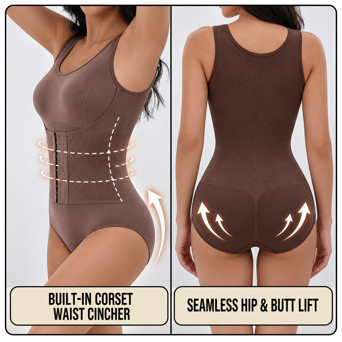 🔥 Midsection Support Bodysuit – Sculpt Your Silhouette ✨