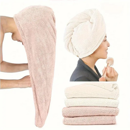 Pieces Synthetic Hair Towel Wrap Set