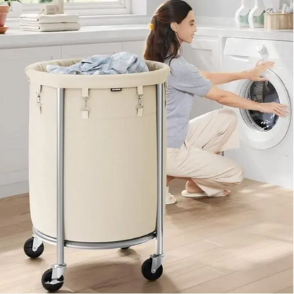 Modern Waterproof Wheeled Laundry Basket