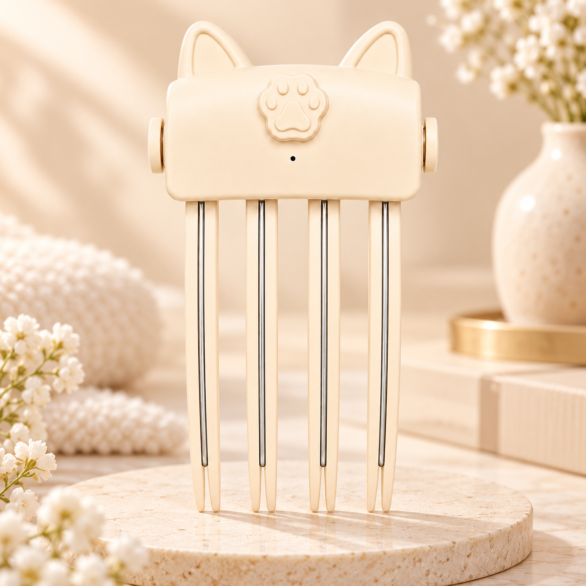🥳💞30K+SOLD!🔥🔥🔥Cat ear-shaped high-top hair styling clip that can be heated🔥🔥🔥