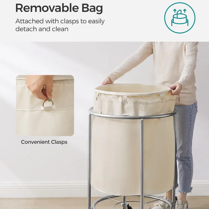 Modern Waterproof Wheeled Laundry Basket