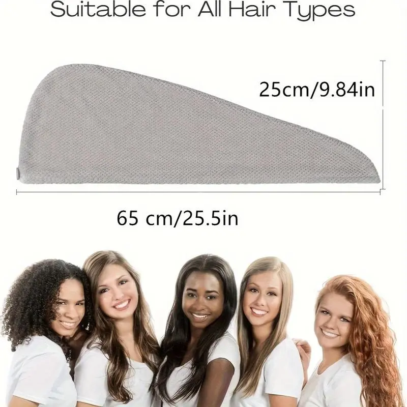 Pieces Synthetic Hair Towel Wrap Set