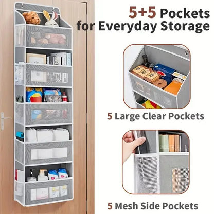 Door Hanging Storage Rack - 5+5 Pockets