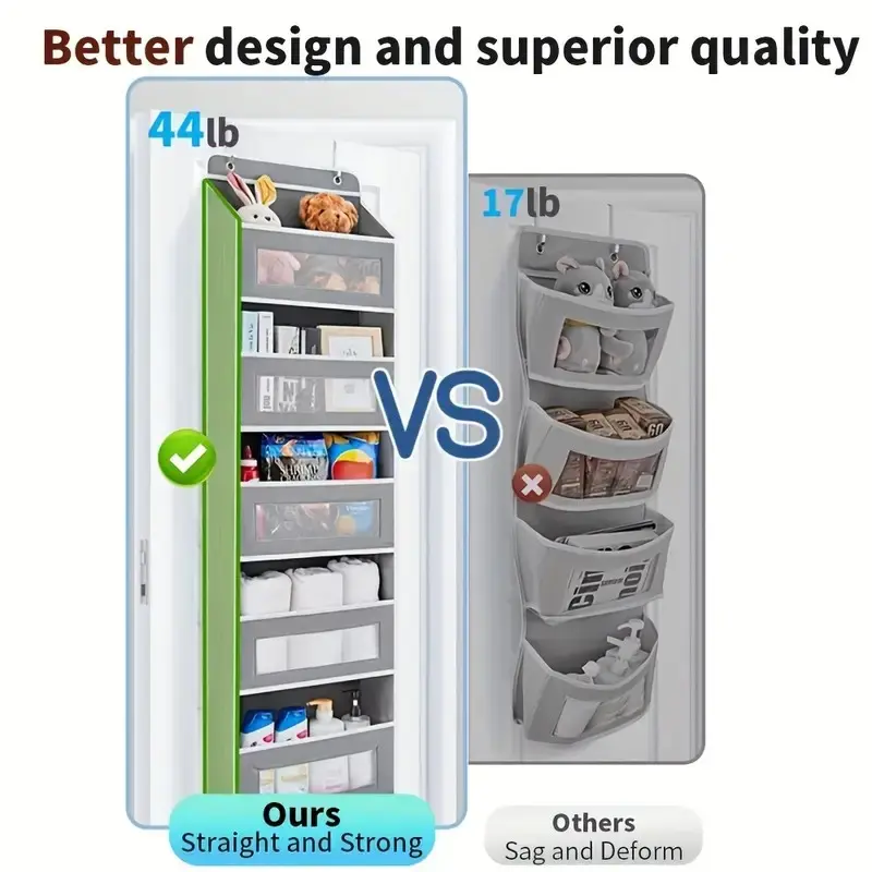 Door Hanging Storage Rack - 5+5 Pockets