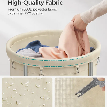 Modern Waterproof Wheeled Laundry Basket