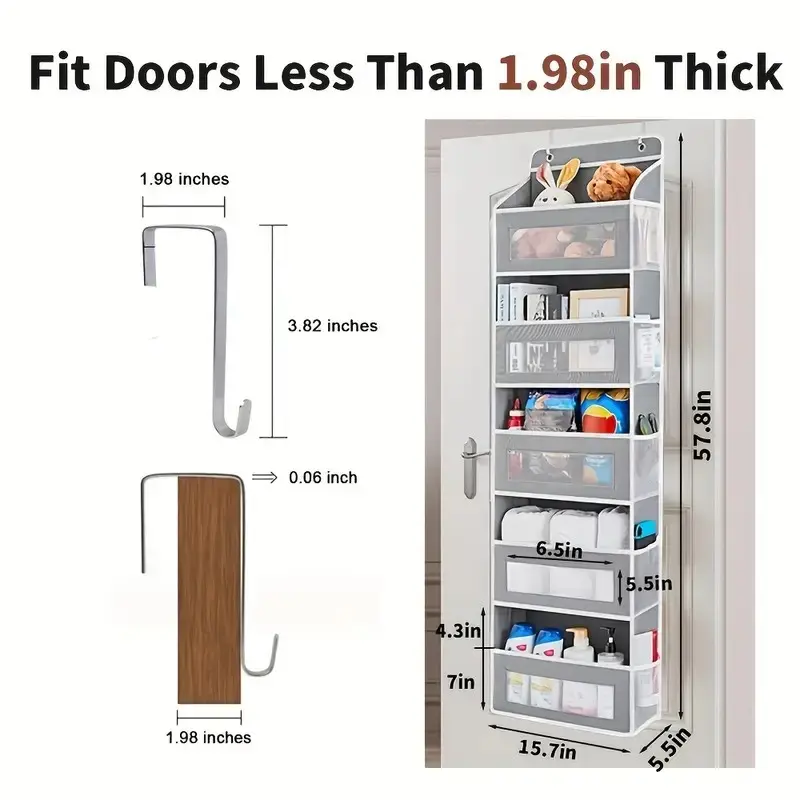 Door Hanging Storage Rack - 5+5 Pockets