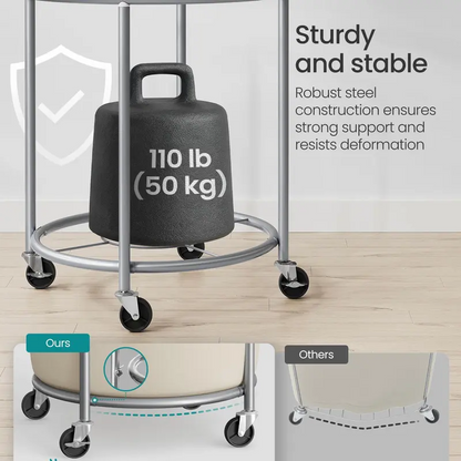 Modern Waterproof Wheeled Laundry Basket
