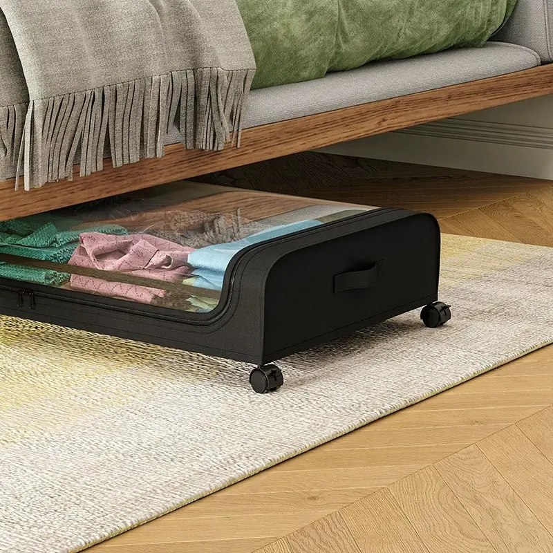 nder Bed Transparent Bins with 360° Swivel Rolls Smoothly