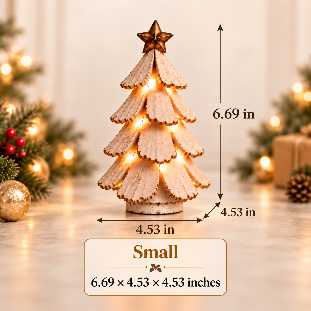 ⏳ Last day to save 50%🔥🔥Vintage lighted christmas Tree Figurine🎁